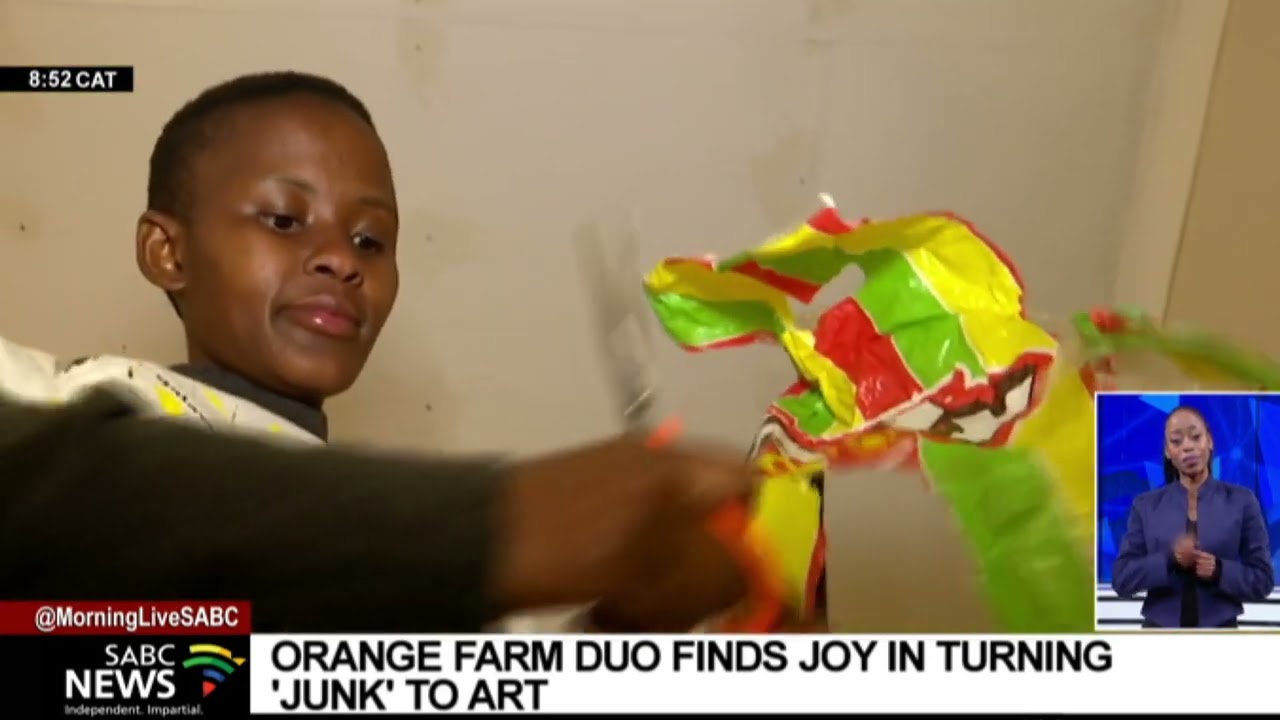 Recycling | Orange Farm duo turns plastic waste into income-generating art