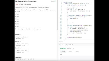 LeetCode: 60. Permutation Sequence(Golang & Java)