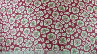 Pretty Floral Vinyl PVC Coated Cotton Fabric