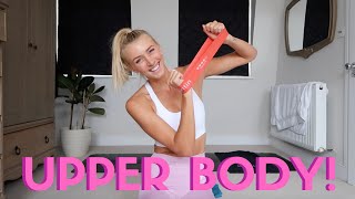 15 Minute NO REPEAT Mini Resistance Band Upper Body Workout!