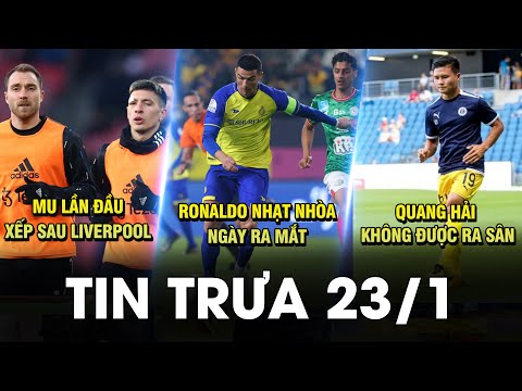 Video BẢN TIN TRƯA 23/1| RONALDO NHẠT NHÒA NGÀY RA MẮT, MU... - youtube