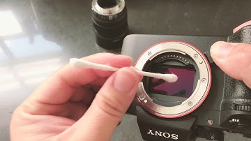 How to clean image sensor on Sony A7R III A7 III using cotton swabs.
