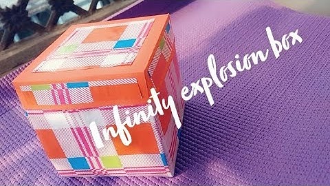 DIY infinity explosion box (part 2)||step by step tutorial