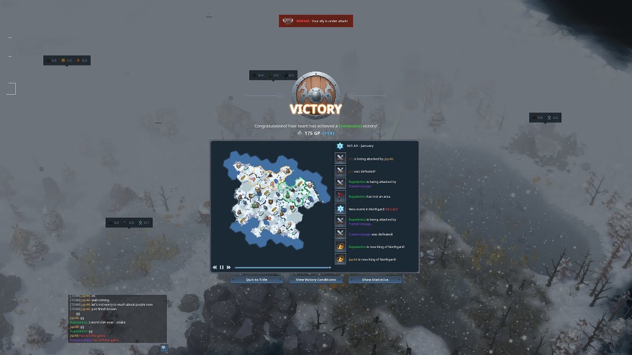 Northgard PT143 - PVP 2v2 - Heidrun - Clan of the Goat