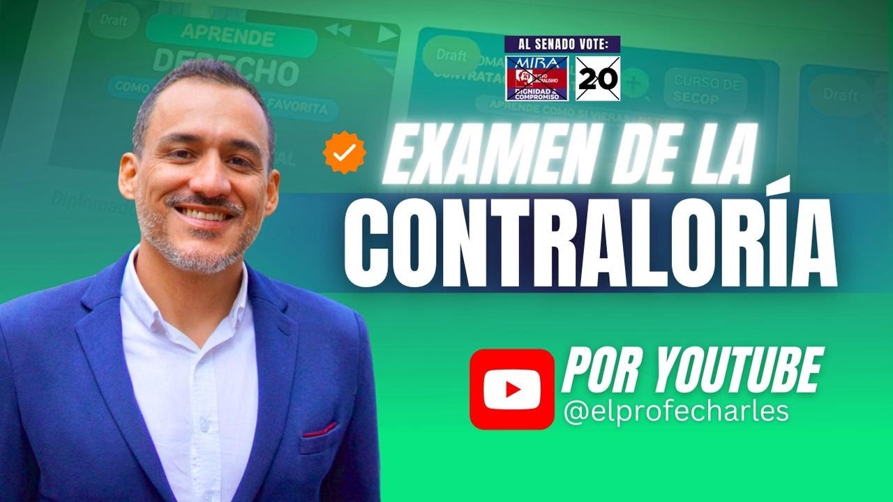 ✏️Examen de la Contraloría #2| EL ENTRENAMIENTO DE EL PROFE CHARLES 2️⃣0️⃣