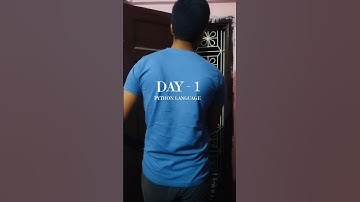 Day-1 Of Python Language 💻 #shorts