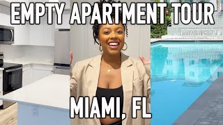 EMPTY APARTMENT TOUR | I MOVED TO MIAMI! 🌴