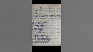 Class 8 Computer Chapter 1 Operating system And G U I #study