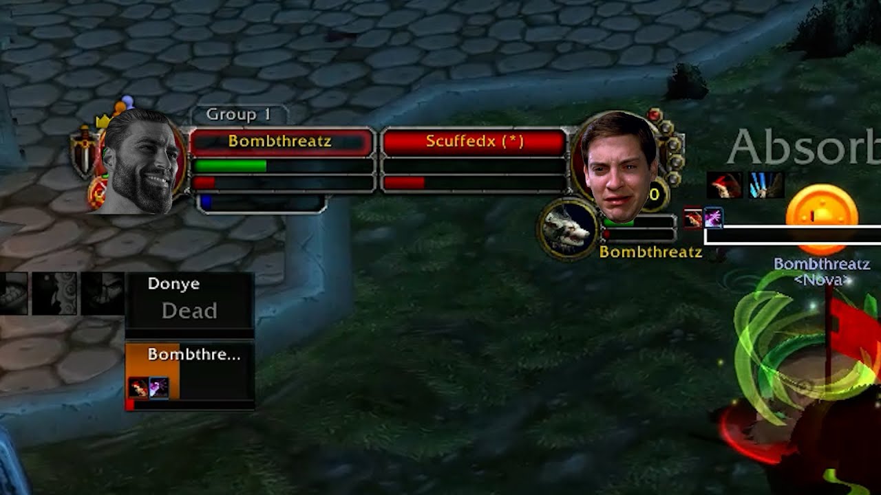 Bombthreat 2200 NA Feral Priest vs Feral Priest Wotlk Classic