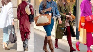 MILAN STREET STYLE What is in fashion for Spring 2024? #vanityfair #britishvogue #voguejapan