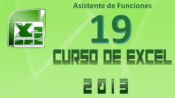 Curso de Excel 2013 - Clase 19: Asistente de Funciones