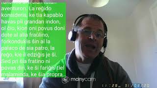 Fundamento De Esperanto Ekzerco 23       doni dote  –  multe kurinte kaj trovinte neniun