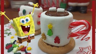 Marshmallow Hot Cocoa Mug Cookies | SpongeBob 🎄