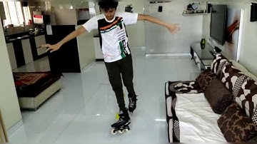 FORWARD HEEL TOE SNAKE - INLINE FREESTYLE SKATING. LEVEL-2 TRICK. SLALOM.