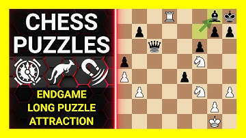 Chess Puzzles to Practice. Themes: Endgame, Long puzzle, Attraction. Learn Chess