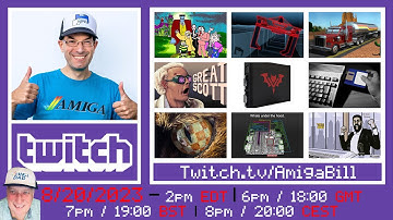 8/20/2023 Commodore Amiga Art Contest w/Guest 10MARC, Unboxing Vampire V4 & Opening Mystery Packages