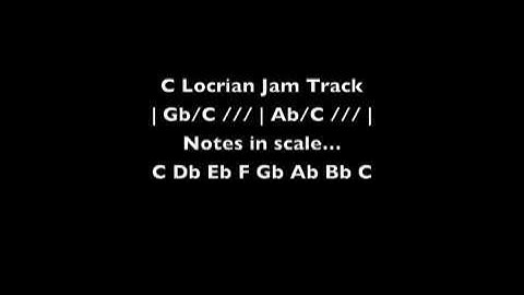 C Locrian Jam Track