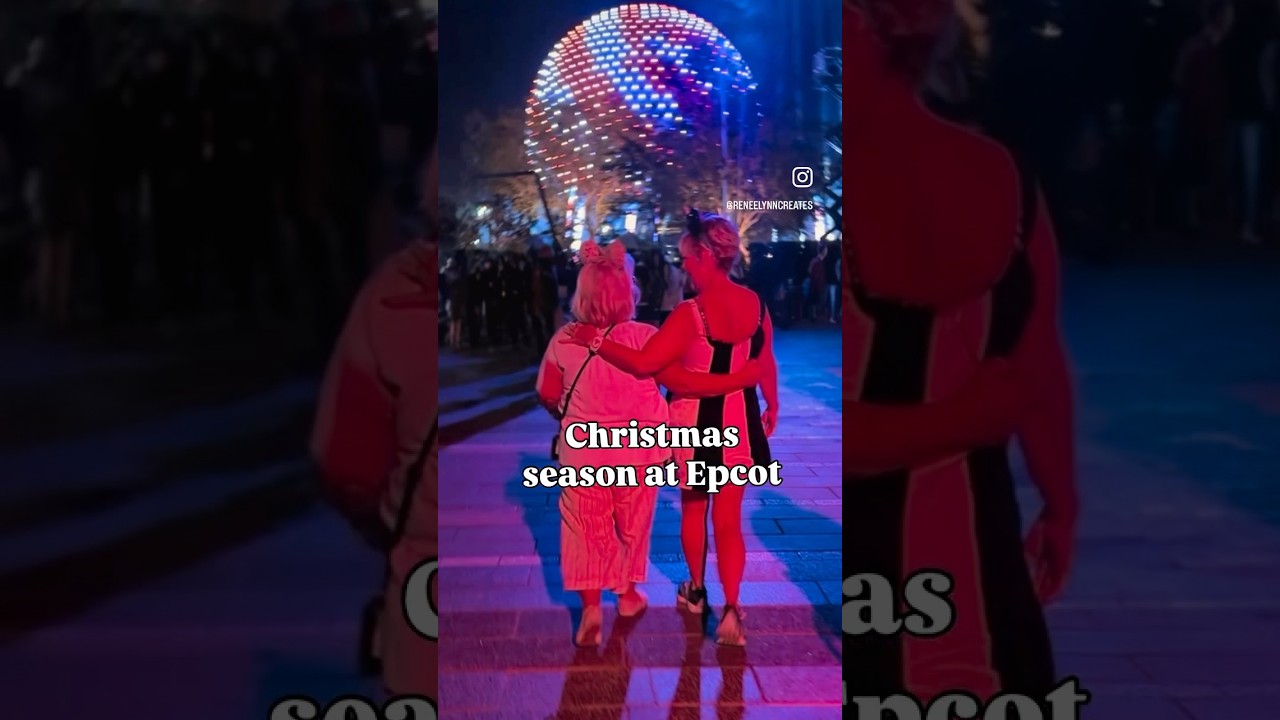 Christmas at Epcot has started 