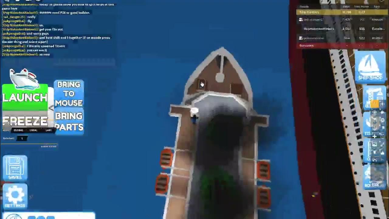 How to split ships in build a ship to survivors island. YouTube
