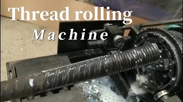 What is the thread rolling process? Rebar thread rolling machine working video