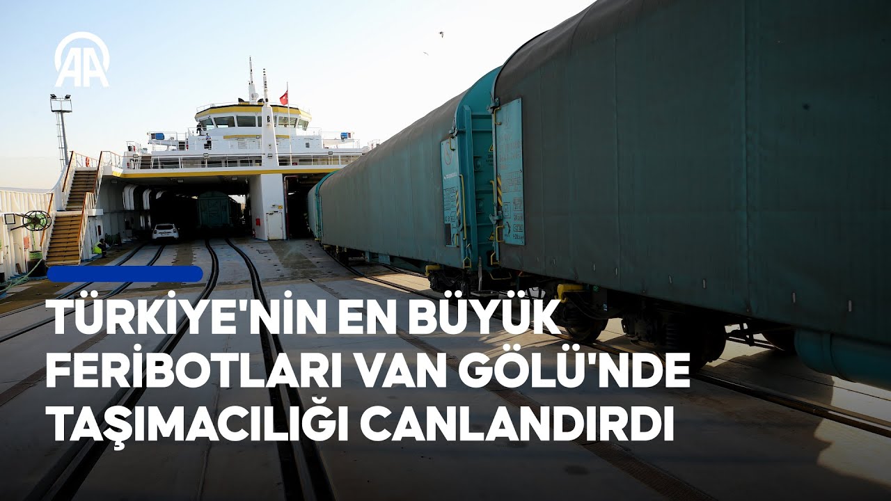 Türkiye’nin en büyük feribotları Van Gölü’nde hizmet veriyor | ❝4 geminin taşıdığını 1 gemi taşıyor❞