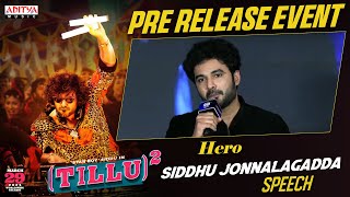 Hero Siddu Jonnalagadda Speech | Tillu Square Pre Release Event |Anupama Parameswaran |  Mallik Ram