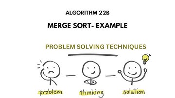 ALGO 22B | EXAMPLE- MERGE SORT ALGORITHM  | PROBLEM SOLVING TECHNIQUES