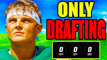 I Rebuilt a 0 OVERALL Team By ONLY DRAFTING.