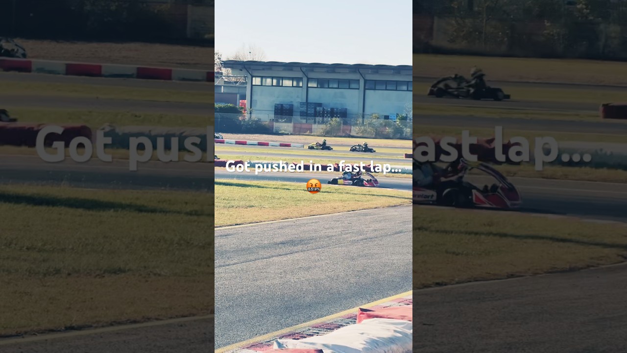 Got pushed in a fast lap!🤬 #bellhelmets #karting #birelart #iame #omp #racing