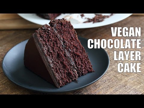 VEGAN CHOCOLATE CAKE WITH CHOCOLATE PEANUT BUTTER GANACHE | Vegan Richa Recipes