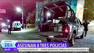 Asesinan a 3 policías municipales en Malinalco, Estado de México | Noticias con Francisco Zea