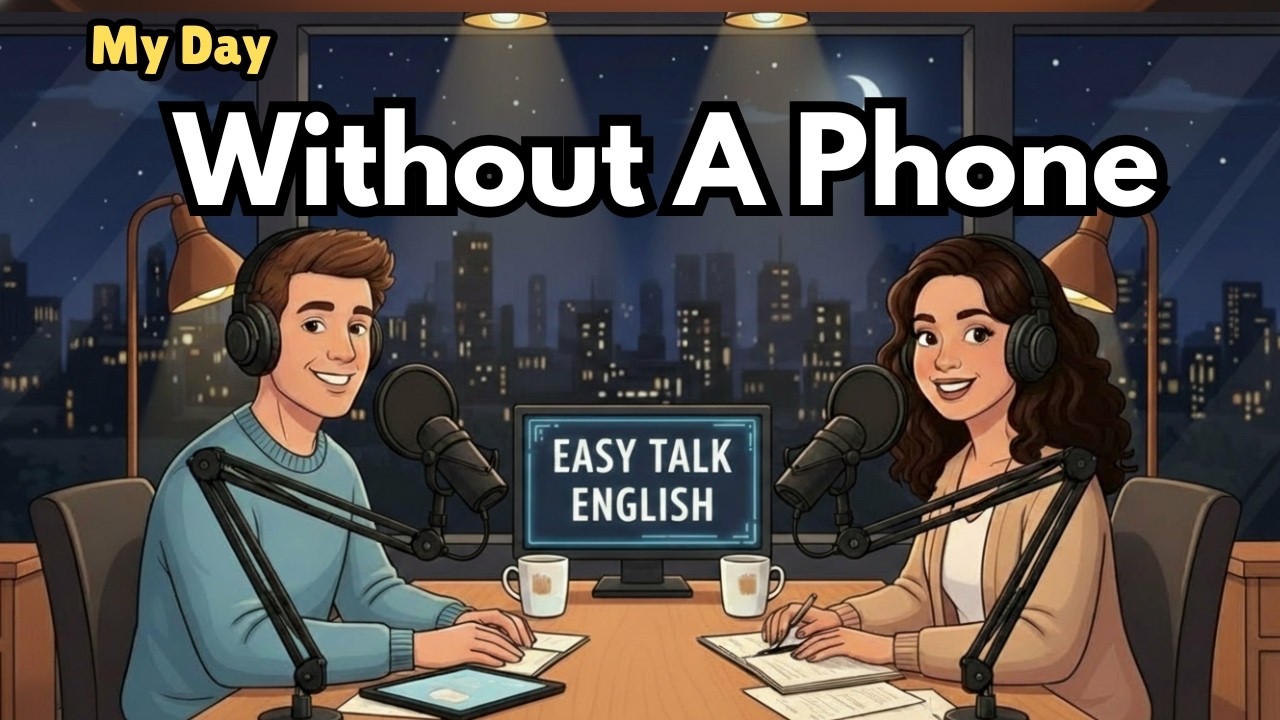 English Podcast For Easy English Conversation | My Day Without A Phone | Daily English For Beginners