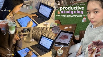 𐙚 productive study vlog | early morning study, lock in, carving, cram w me ✮⋆˙ sophomore ue dent🦷