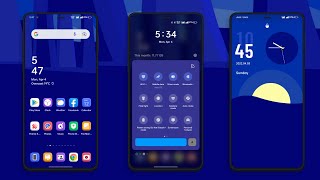 Aroura Blue Theme For Oppo And Realme|| Most Beautiful Theme Ever || Oppo Themes|| Realme Themes|| screenshot 2