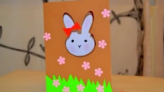 felicitare de paste cu iepuras varianta 3