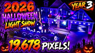19,678 PIXELS! 🎃 My INSANE 2026 Halloween Light Show | YEAR 3