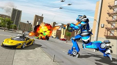 US Police Monster Truck Transform Robot War Ep-2 | City Rescue Monster Truck Robot Android GamePlay