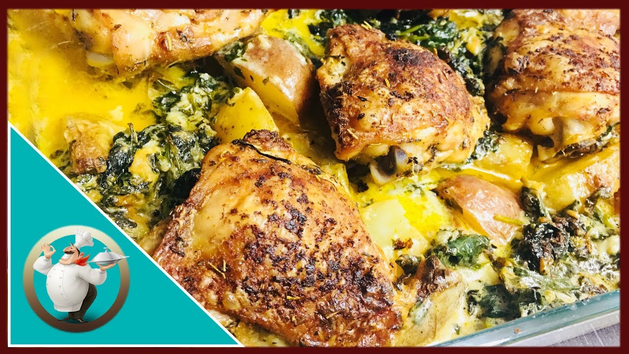 Creamy garlic butter chicken and potatoes recipe by claudia