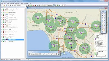 Maptitude 2018 Rings, Radius, Radii, Maps with Demographics