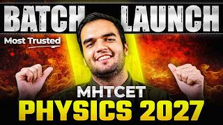 MHTCET 2027 Batch Launch - RG Lectures PHYSICS - Droppers Batch Announcement - Maharashtra Board