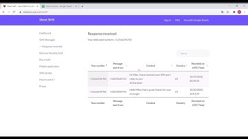 How to receive SMS in Google Sheets (using Sheet SMS)