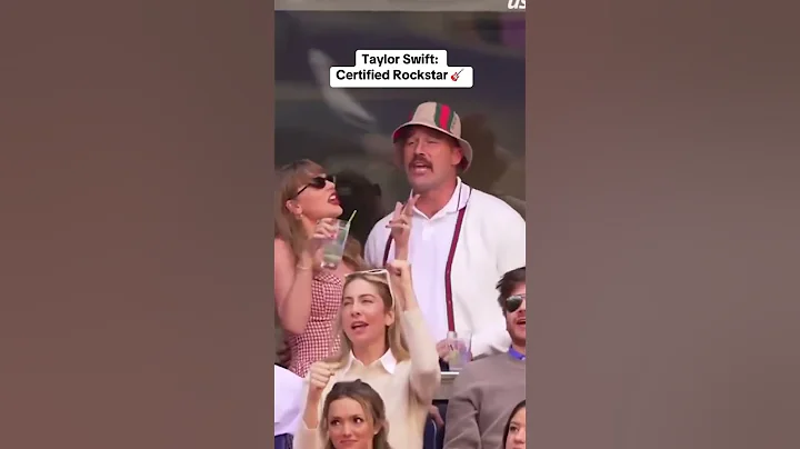 Taylor Swift rockin' out with Travis Kelce 🎸 (via @usopen/TT) #shorts