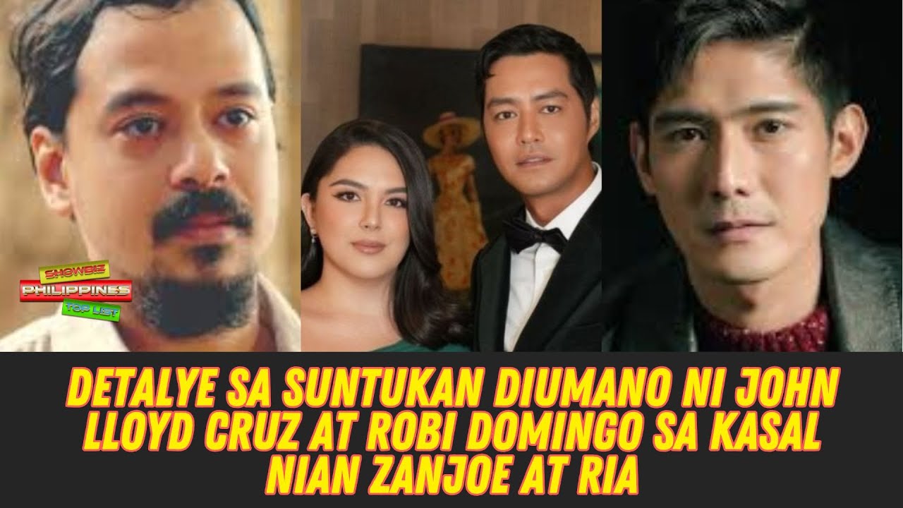 Detalye sa suntukan diumano ni John Lloyd Cruz at Robi Domingo sa kasal ni Zanjoe at Ria
