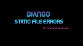 Django Static Content Error, Images And Icons Not Visible. Pycharm | Django Project Error Solution