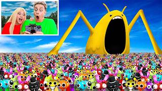 мой дрон снял ВСЕ СПРУНКИ НАПАЛИ НА БОЛЬШОГО СПРУНКИ ПОЖИРАТЕЛЯ *помогите*