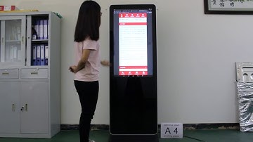 AIOC Kiosk 43inch floor standing android AD  displayer computer