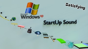 The ball plays Windows XP StartUp Sound on Different Instruments Marble Music