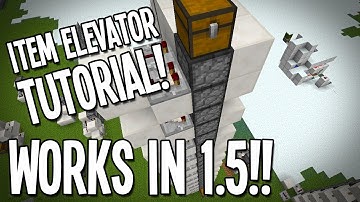 Minecraft Item Elevator Tutorial - Works in 1.5 and 100% Efficient & Futureproof!