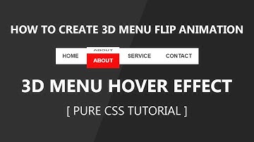 Css3 3d menu hover effect - 3d Flip on Hover Css tutorial - Plz SUBSCRIBE Us For Daily Videos