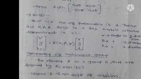 Orthogonal and special orthogonal group and it